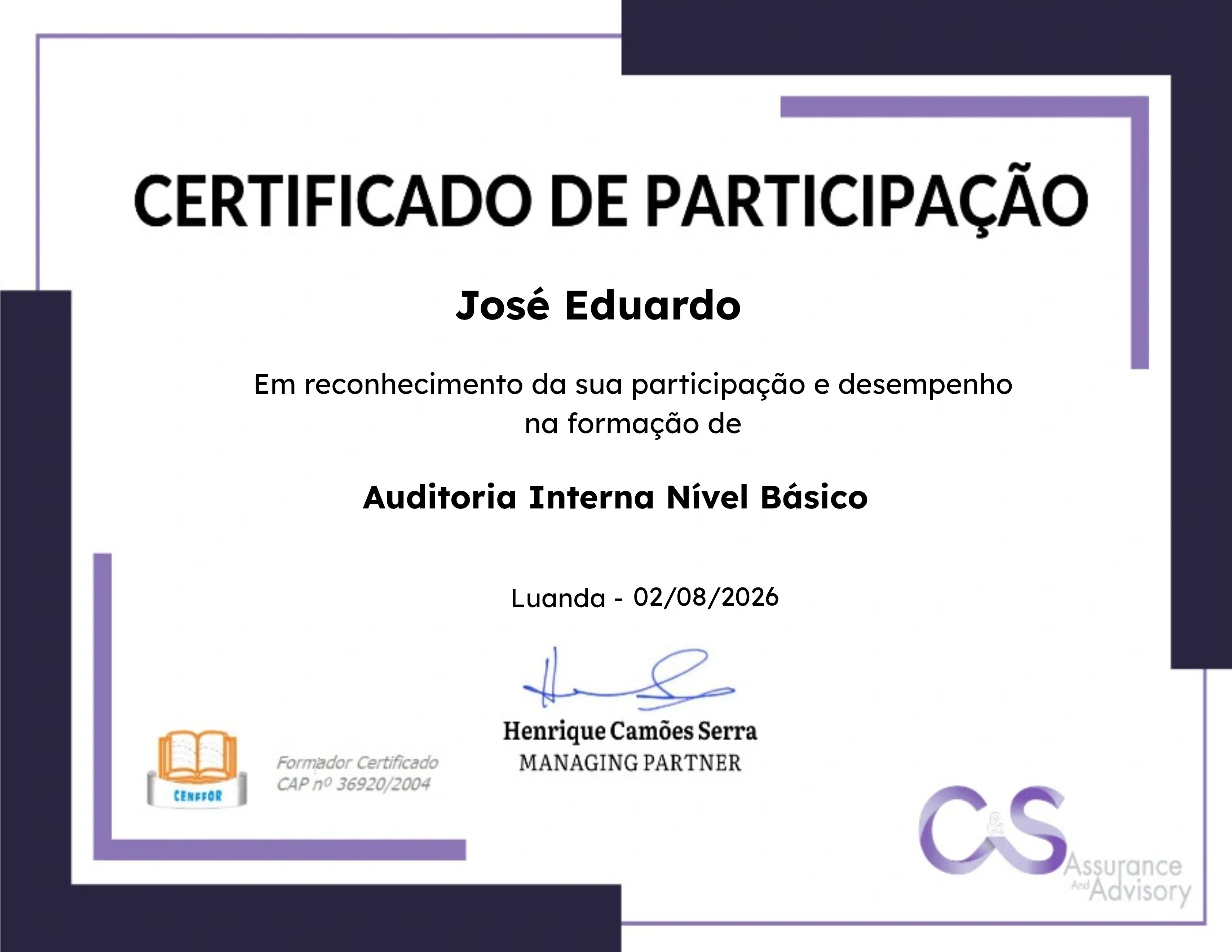 Auditoria Interna Nível Básico